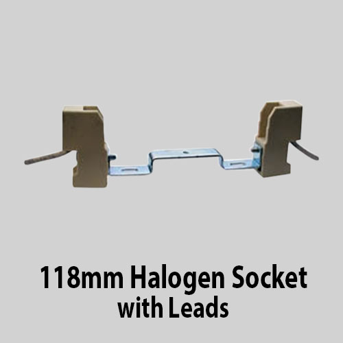 118mm Halogen Socket with Leads