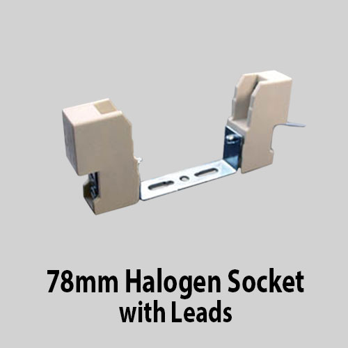 78mm Halogen Socket with Leads