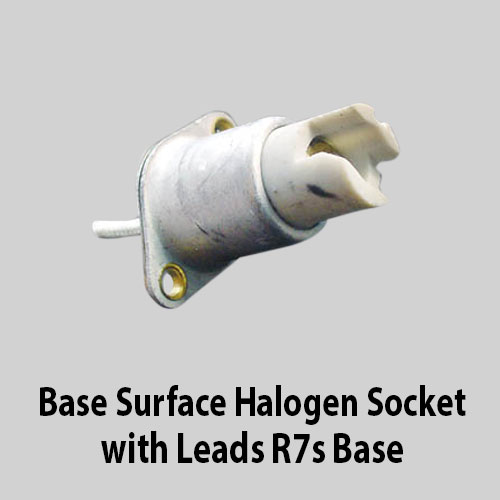 Base Surface Halogen Socket with Leads R7s Base