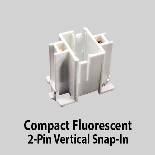 Compact Fluorescent 2-Pin Vertical Snap-In