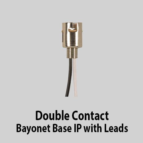 Double Contact Bayonet Base IP with Leads