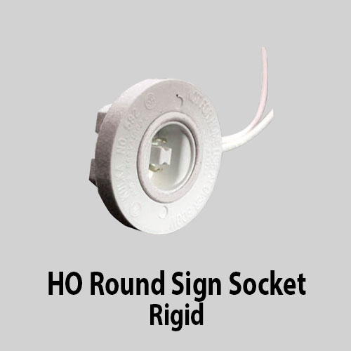 HO Round Sign Socket Rigid