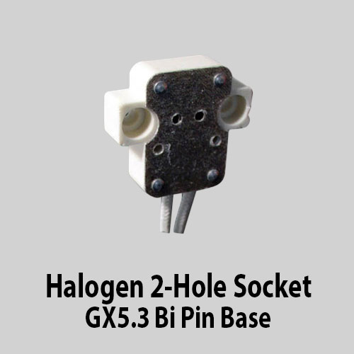 Halogen 2-Hole Socket GX5.3 Bi Pin