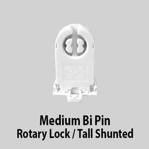 Medium Bi Pin Rotary Lock / Tall Shunted