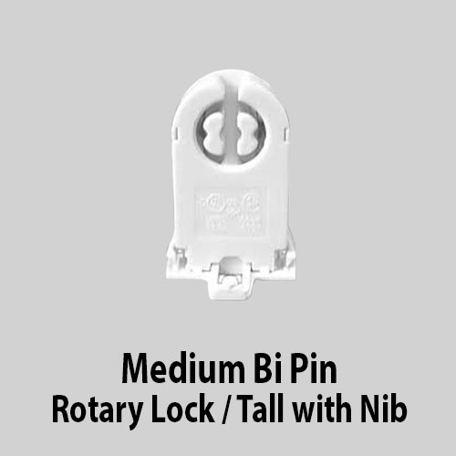 Medium Bi Pin Rotary Lock / Tall with Nib