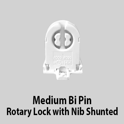 Medium Bi Pin Rotary Lock with Nib Shunted