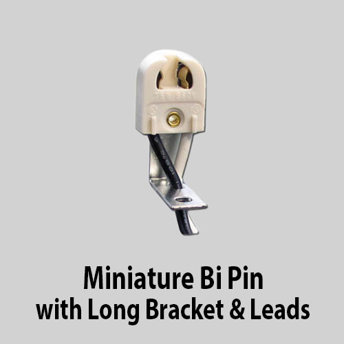 Miniature Bi Pin with Long Bracket & Leads