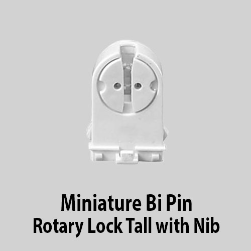 Miniature Bi Pin Rotary Lock Tall with Nib