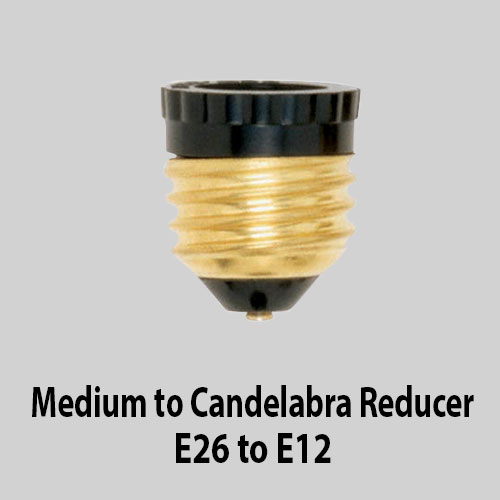 Medium to Candelabra Reducer E26 to E12