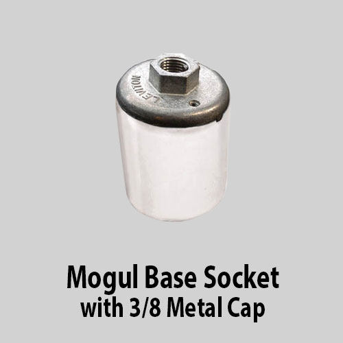 Mogul Base Socket with 3/8 Metal Cap