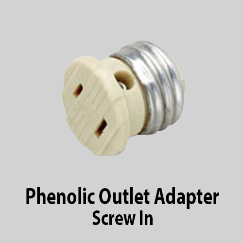 Phenolic Outlet Adapter Screw In