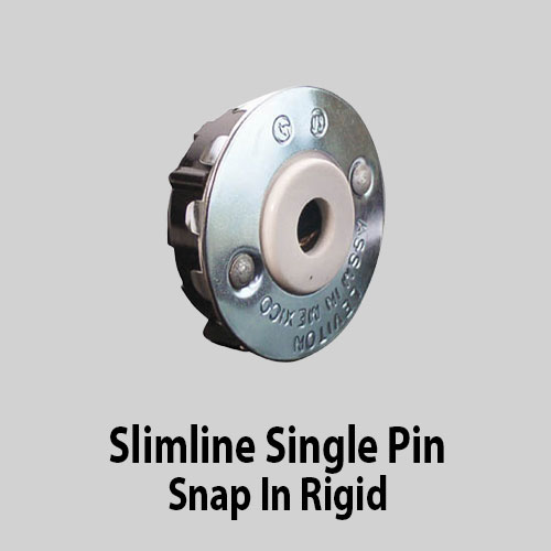 Slimline Single Pin Snap In Rigid