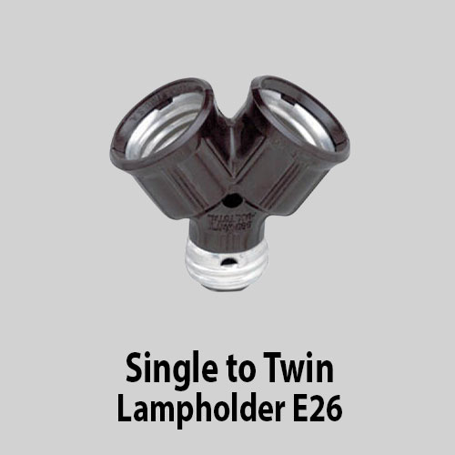 Single to Twin Lampholder