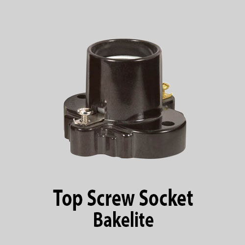 Top Screw Socket Bakelite